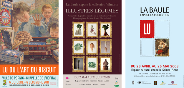 Affiches d'exposition Lu, Vilmorin